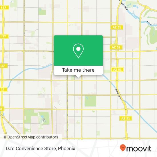 Mapa de DJ's Convenience Store