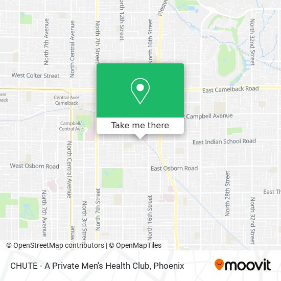 CHUTE - A Private Men's Health Club map