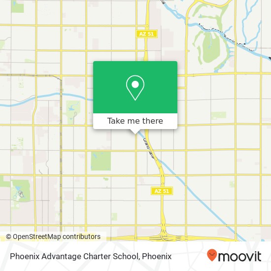 Mapa de Phoenix Advantage Charter School