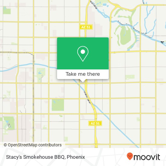 Stacy's Smokehouse BBQ map