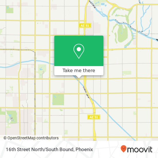 16th Street North/South Bound map