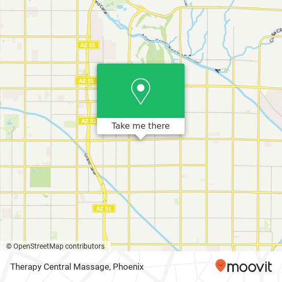 Therapy Central Massage map