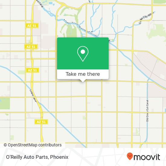 O'Reilly Auto Parts map