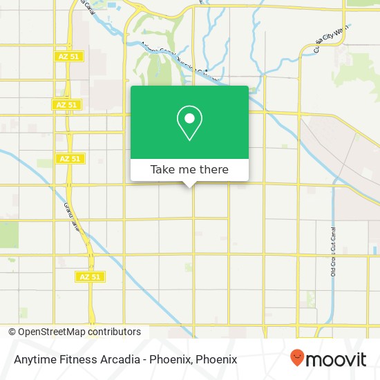 Anytime Fitness Arcadia - Phoenix map