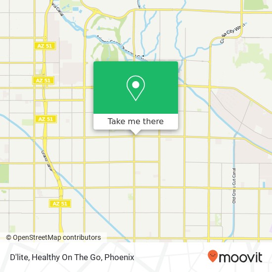 D'lite, Healthy On The Go map