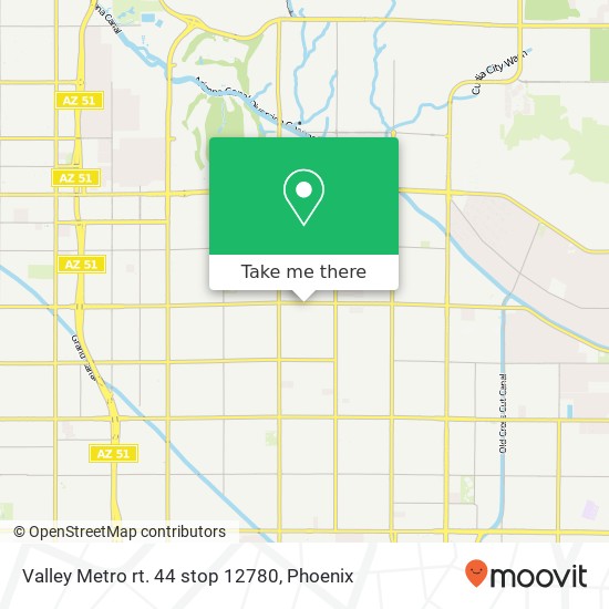 Valley Metro rt. 44 stop 12780 map