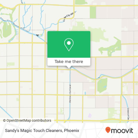 Sandy's Magic Touch Cleaners map