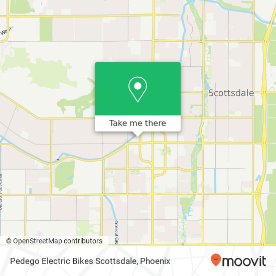 Pedego Electric Bikes Scottsdale map