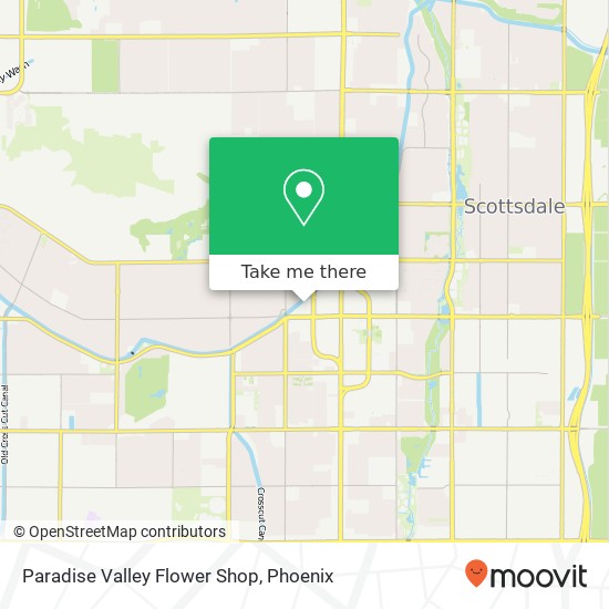 Mapa de Paradise Valley Flower Shop