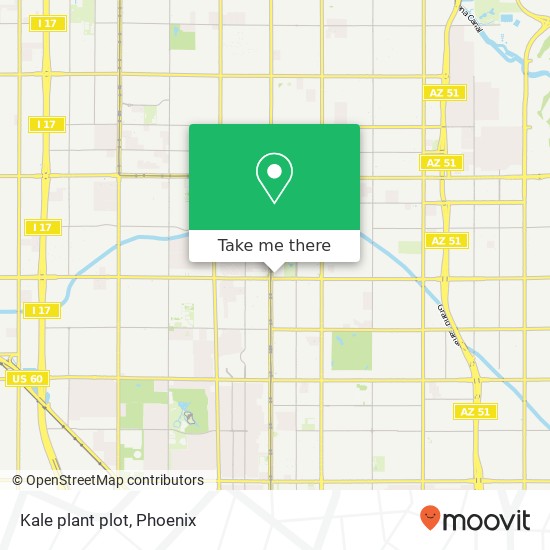 Mapa de Kale plant plot