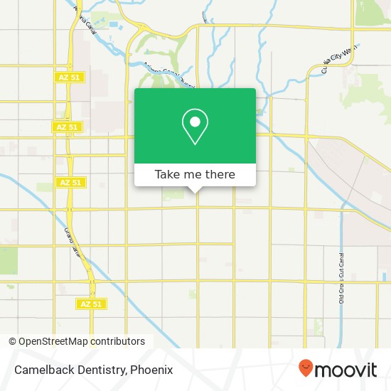 Camelback Dentistry map