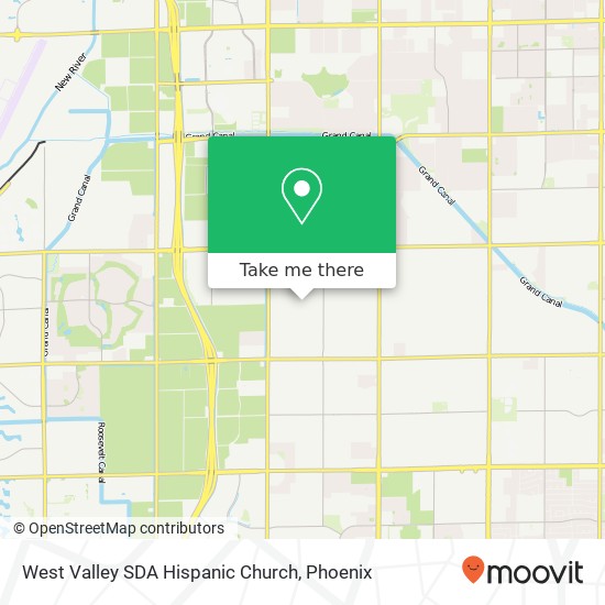 West Valley SDA Hispanic Church map