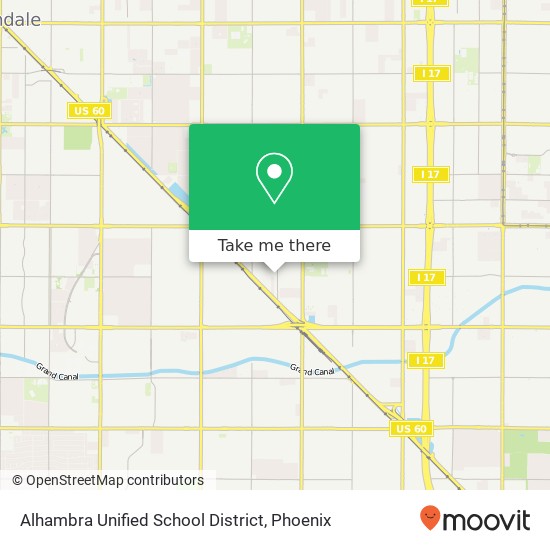 Alhambra Unified School District map