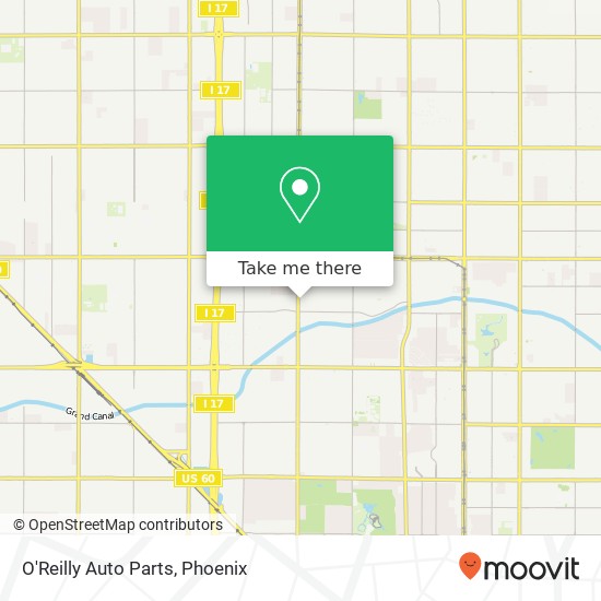 O'Reilly Auto Parts map