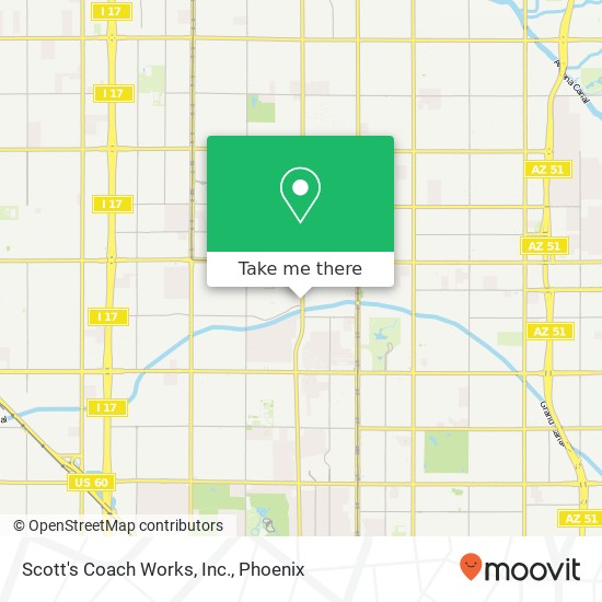 Scott's Coach Works, Inc. map