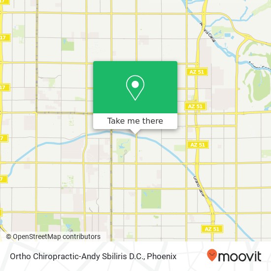 Ortho Chiropractic-Andy Sbiliris D.C. map