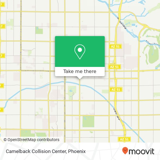 Mapa de Camelback Collision Center