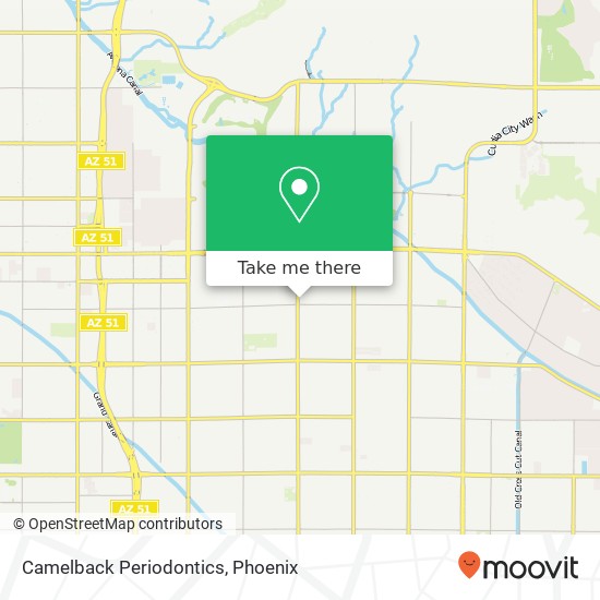 Mapa de Camelback Periodontics