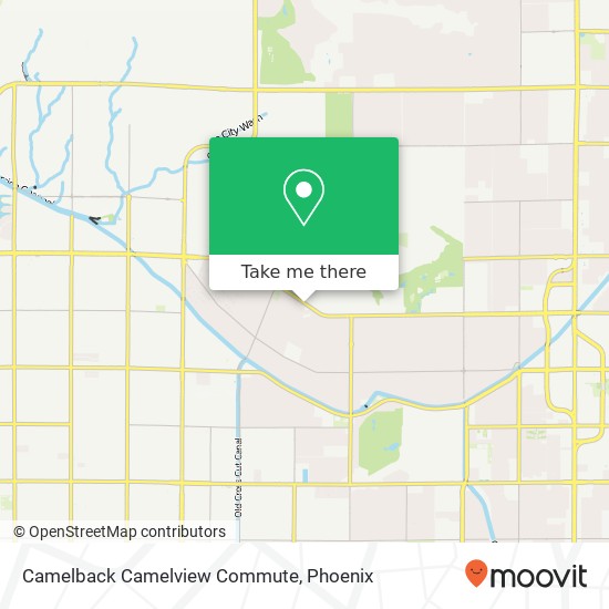 Camelback Camelview Commute map