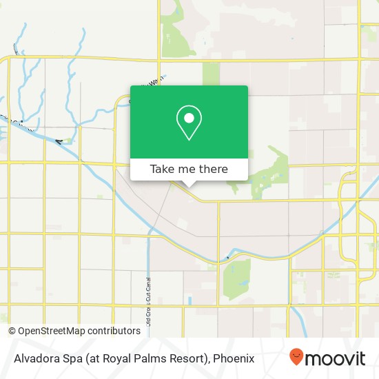 Alvadora Spa (at Royal Palms Resort) map