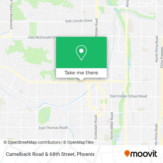 Camelback Road & 68th Street map