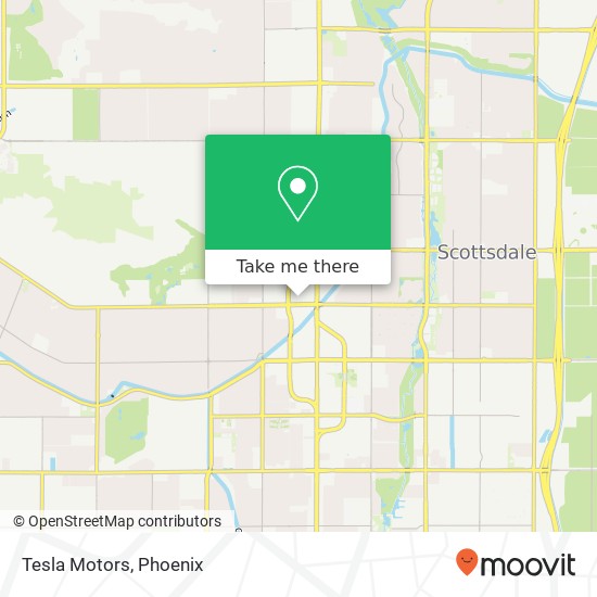 Mapa de Tesla Motors