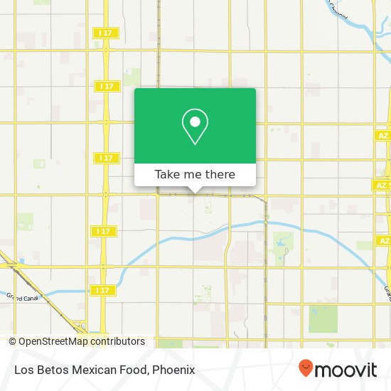 Los Betos Mexican Food map