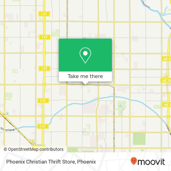 Mapa de Phoenix Christian Thrift Store