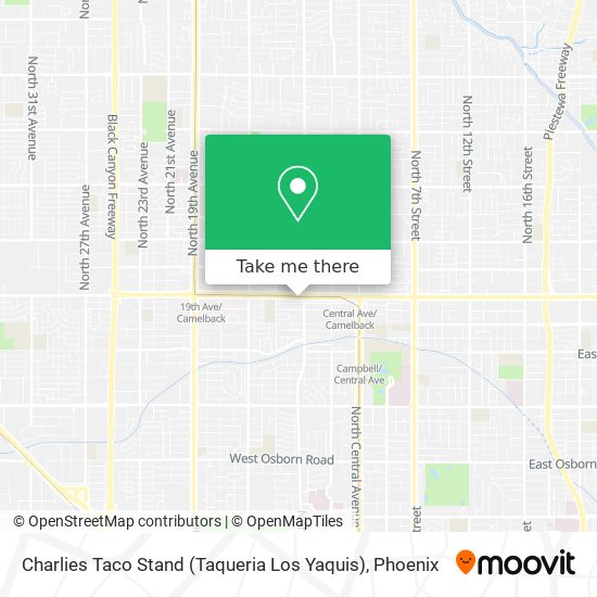 Mapa de Charlies Taco Stand (Taqueria Los Yaquis)