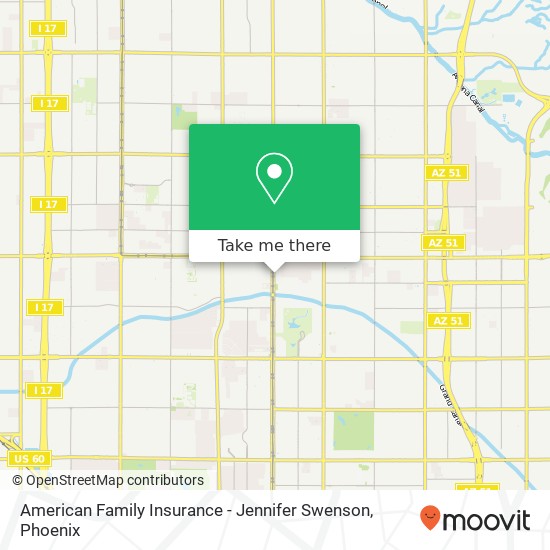 American Family Insurance - Jennifer Swenson map