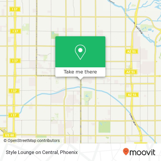 Mapa de Style Lounge on Central