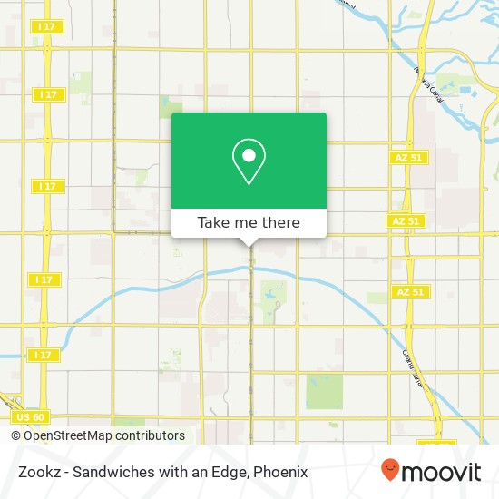 Mapa de Zookz - Sandwiches with an Edge
