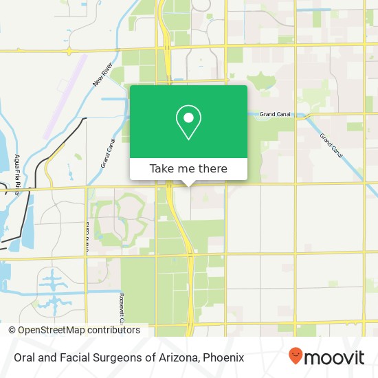 Oral and Facial Surgeons of Arizona map