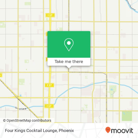 Four Kings Cocktail Lounge map