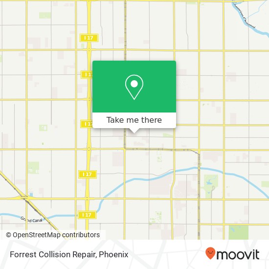 Forrest Collision Repair map