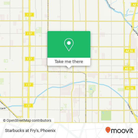 Starbucks at Fry's map