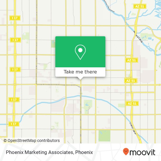 Phoenix Marketing Associates map