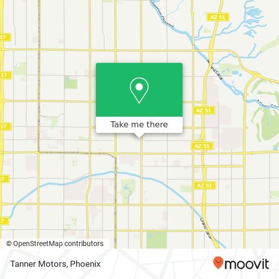 Tanner Motors map