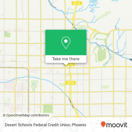 Desert Schools Federal Credit Union map