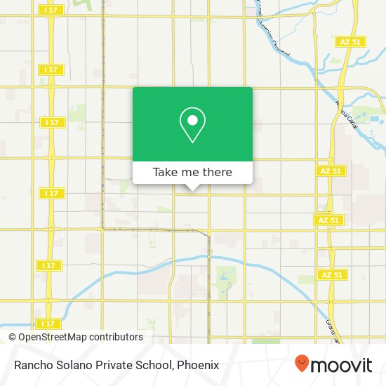 Rancho Solano Private School map