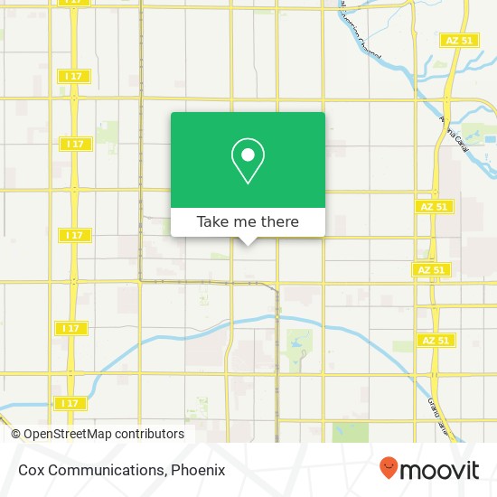 Cox Communications map