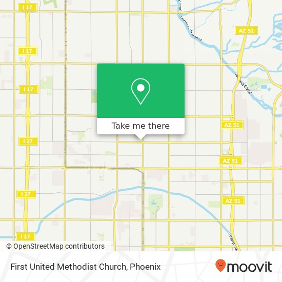 Mapa de First United Methodist Church