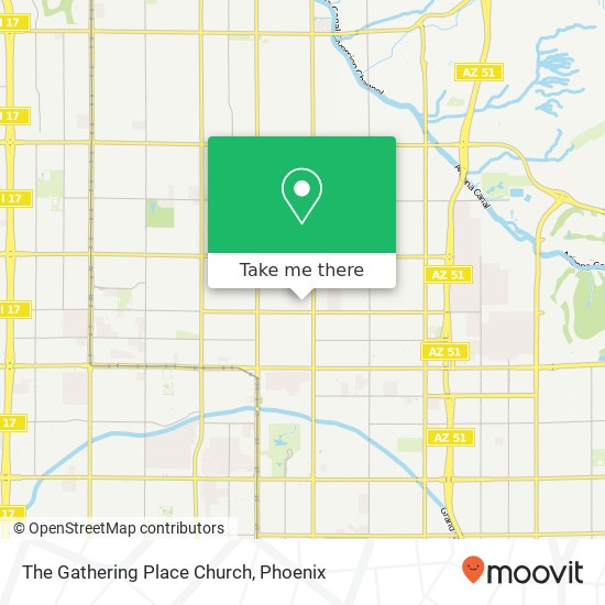 The Gathering Place Church map