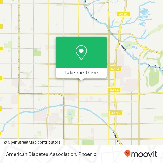 American Diabetes Association map