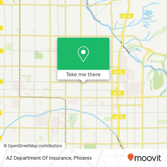 AZ Department Of Insurance map