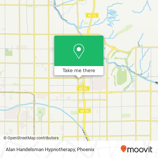 Alan Handelsman Hypnotherapy map