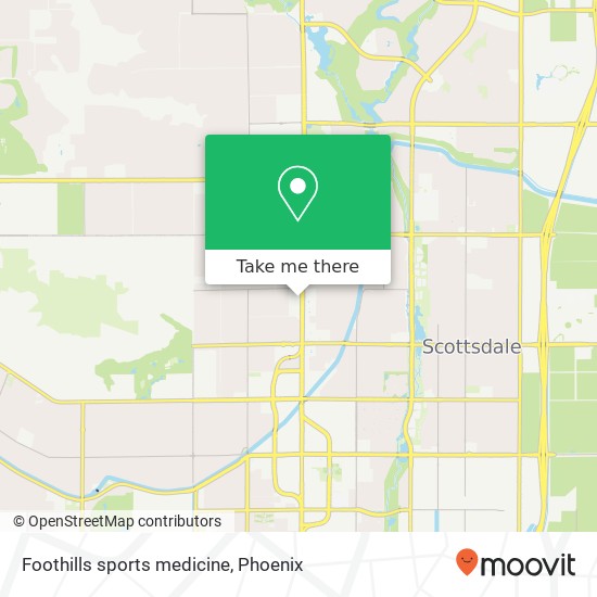 Foothills sports medicine map