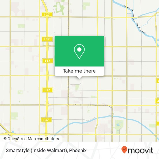 Smartstyle (Inside Walmart) map