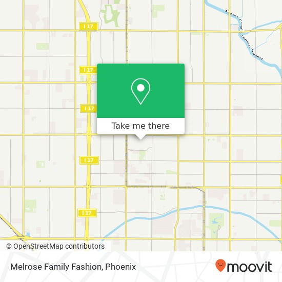 Melrose Family Fashion map