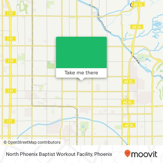 North Phoenix Baptist Workout Facility map